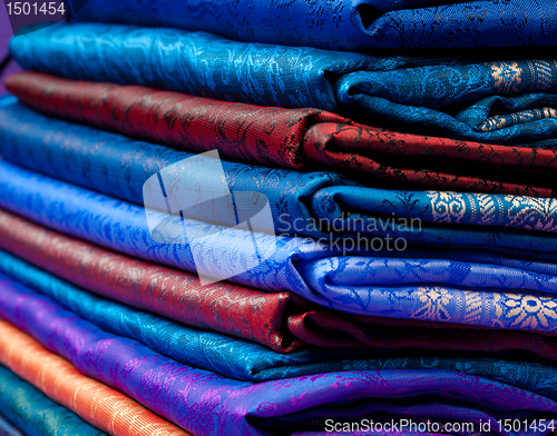 Image of Folded Indian silk