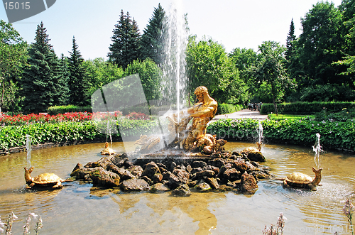 Image of Peterhof.  Fountain Triton.