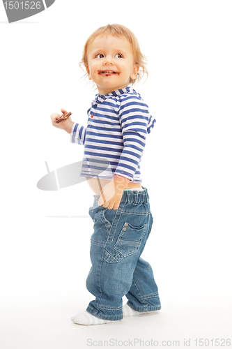 Image of Smiling kid with chocolate