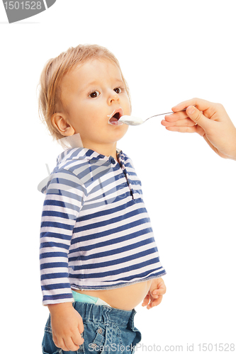 Image of Toddler eating