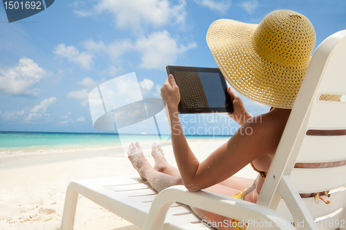 Image of Tablet computer - nice to have thing on vacation