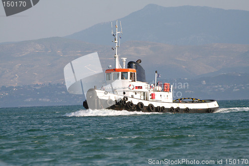 Image of Tug boat sailing