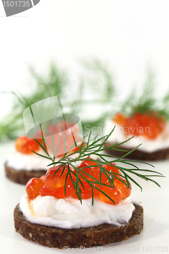 Image of Canape with caviar