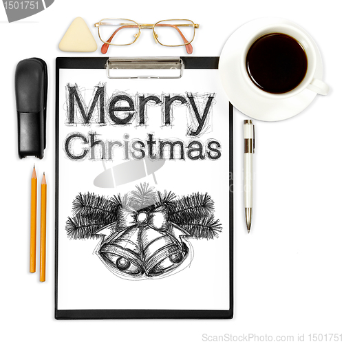 Image of abstract business background with xmas