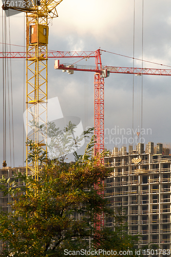 Image of development with crane