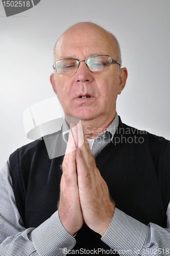 Image of Portrait of praying man