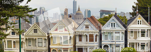 Image of Painted Ladies Row Houses by Alamo Square