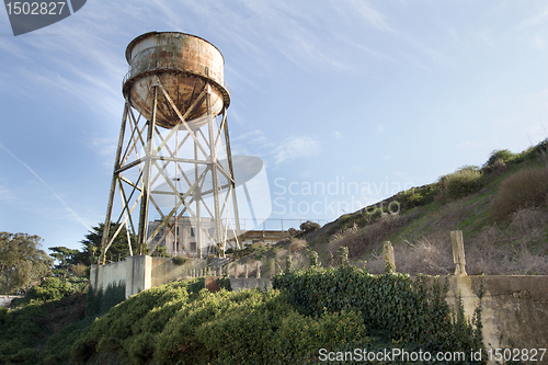 Image of Water Tower at Alcatraz Island