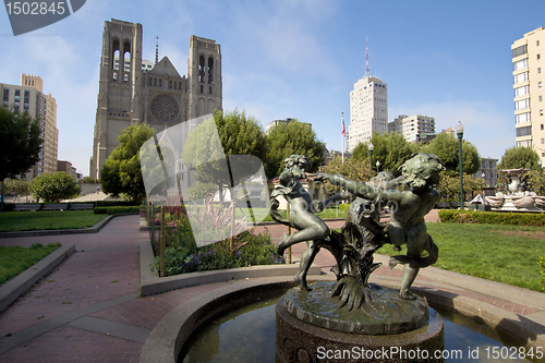 Image of Fountain at Huntington Park by Grace Cathedral