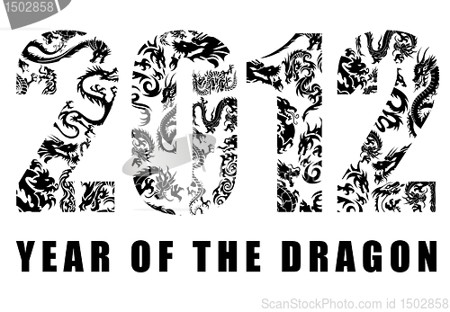 Image of 2012 Chinese Year of the Dragon Pattern