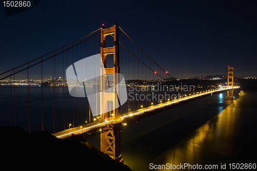 Image of San Francisco Golden Gate Bridge at Blue Hour