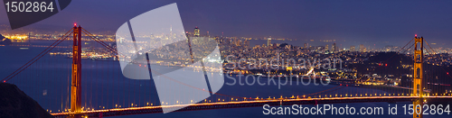 Image of Golden Gate Bridge over San Francisco Bay