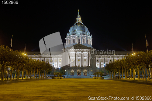 Image of San Francisco City Hall at Night