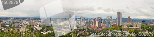 Image of Portland Oregon Downtown View Panorama