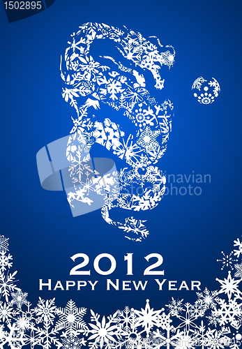 Image of 2012 Chinese Year of the Dragon Snowflakes