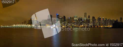 Image of Vancouver BC Canada Downtown Skyline