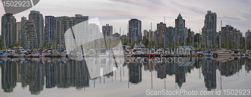 Image of Reflection at Vancouver BC Waterfront Marina