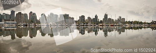 Image of Vancouver BC Waterfront Skyline from Stanley Park