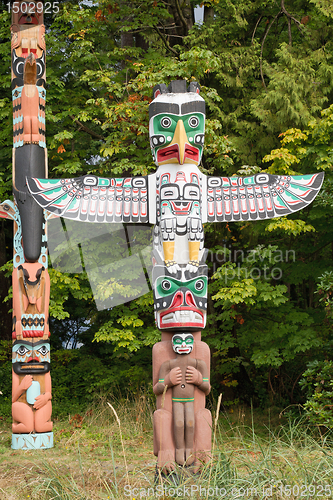 Image of Thunderbird House Post Totem Pole