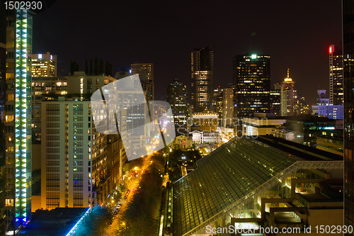 Image of Vancouver BC Cityscape Night Scene