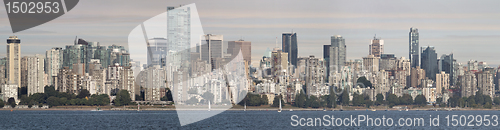 Image of Vancouver BC Downtown Skyline by English Bay