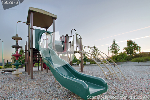 Image of Neighborhood Public Park Children's Playground Gym Structure