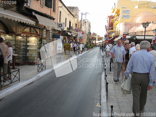 Image of Main Street in old town Chania