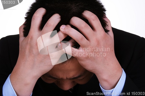 Image of Upset businessman