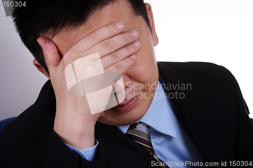 Image of Upset businessman