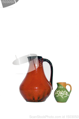 Image of Colored jugs