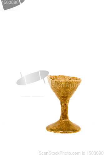 Image of Ancient cup made of clay 