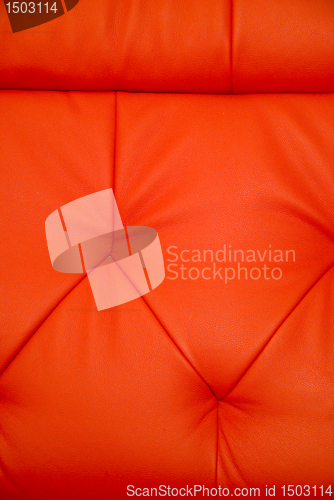 Image of Stichings of red leather background