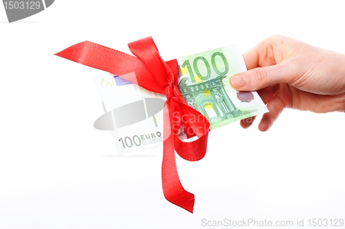 Image of money present
