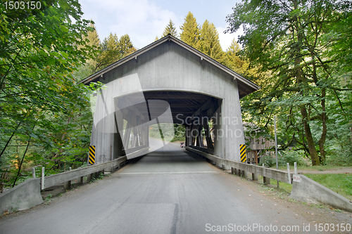 Image of Covered Bridge over Cedar Creek in Washington