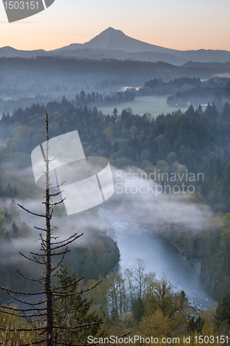 Image of Mount Hood and Sandy River at Sunrise