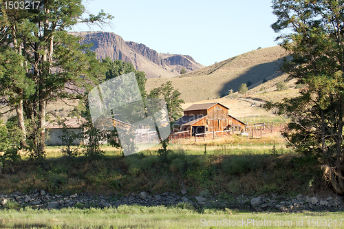 Image of Barn on Farmland Along John Day River