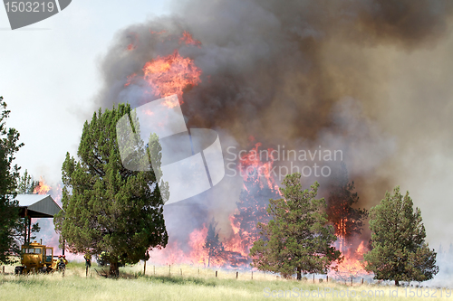 Image of Lightning Strike Fire on Farmland 2