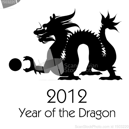 Image of Chinese New Year of the Dragon 2012 Clip Art