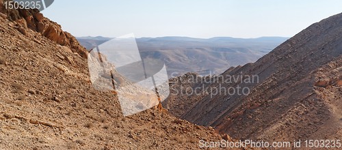 Image of Gorge in the desert crater