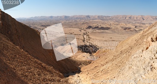 Image of Gorge in the desert crater