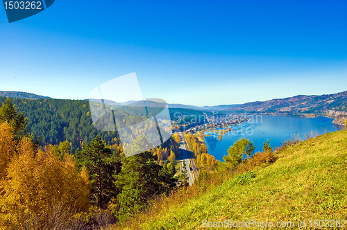 Image of landscape,Siberia, Yenisei,