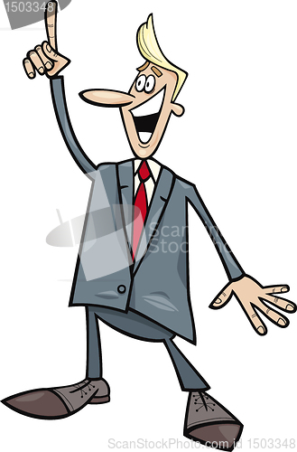 Image of businessman with an idea