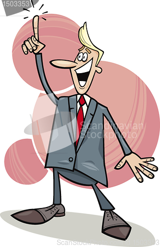 Image of businessman with an idea