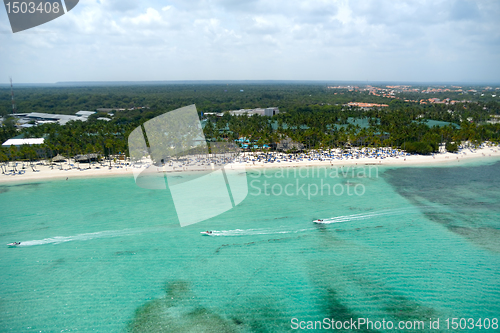 Image of Speedboats and beach