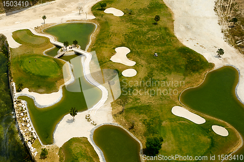 Image of Elevevated view of golf course