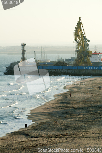 Image of Commercial port cranes