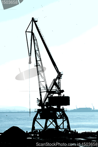 Image of Commercial port cranes