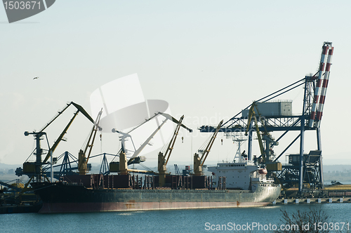 Image of Commercial port cranes