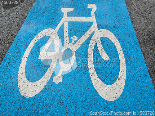 Image of Bike lane sign