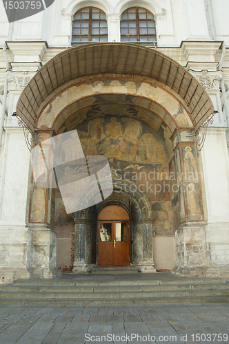 Image of Door of a church with ornament